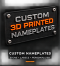 Carbon Lab 3D custom 3D printed nameplates